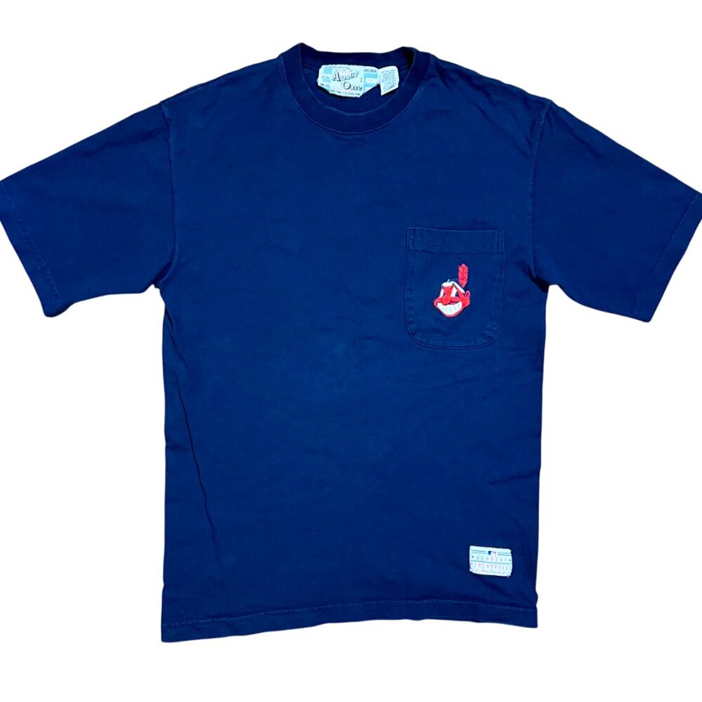 Cleveland Indians Chief Wahoo Admit One Sportwear Vintage T-Shirt, Men's XL